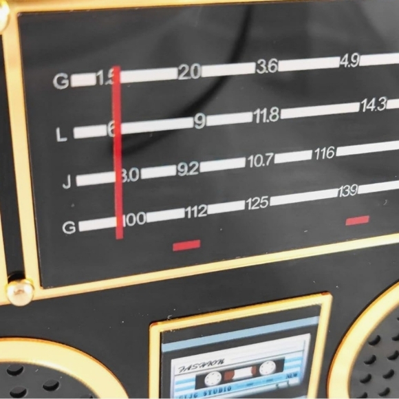 Acrylic Novelty BoomBox Style Crossbody Clutch - Picture 3 of 14